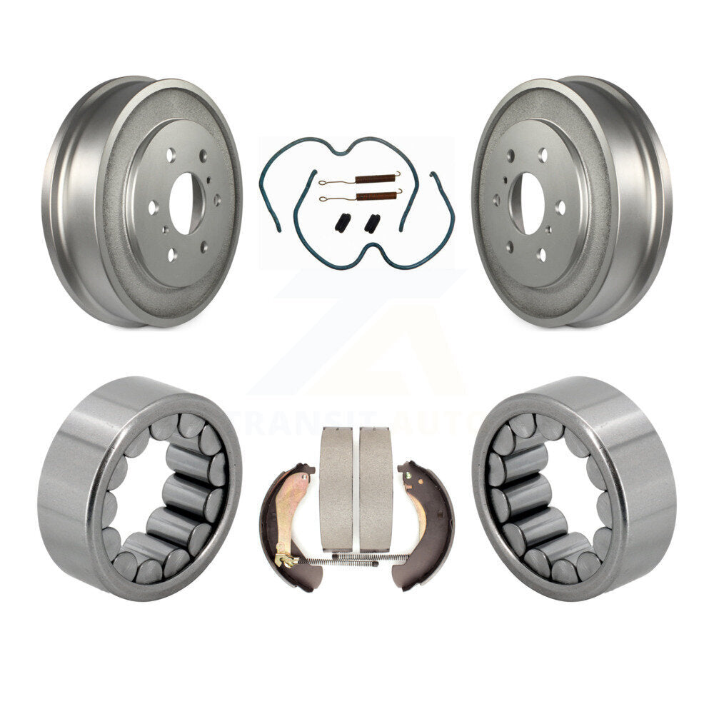 Coated Brake Drum Shoe Hardware & Bearing Rear Kit For Chevrolet Silverado 1500