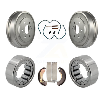 Coated Brake Drum Shoe Hardware & Bearing Rear Kit For Chevrolet Silverado 1500