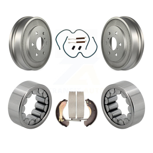 Coated Brake Drum Shoe Hardware & Bearing Rear Kit For Chevrolet Silverado 1500