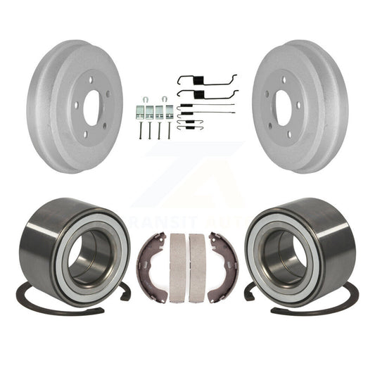 Coated Brake Drum Shoe Hardware & Bearing Rear Kit For Ford Escape Mazda Tribute