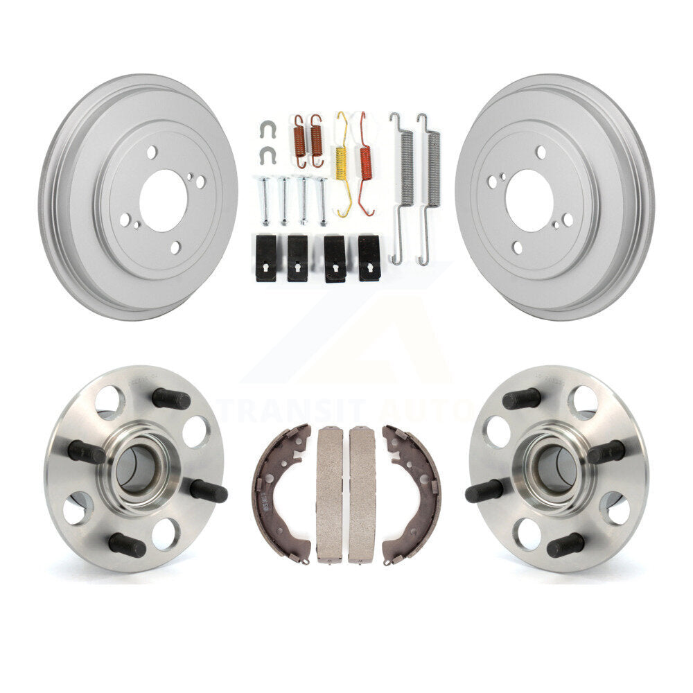 Coated Brake Drum Shoe Hardware And Hub Bearing Assembly Rear Kit For Honda Fit