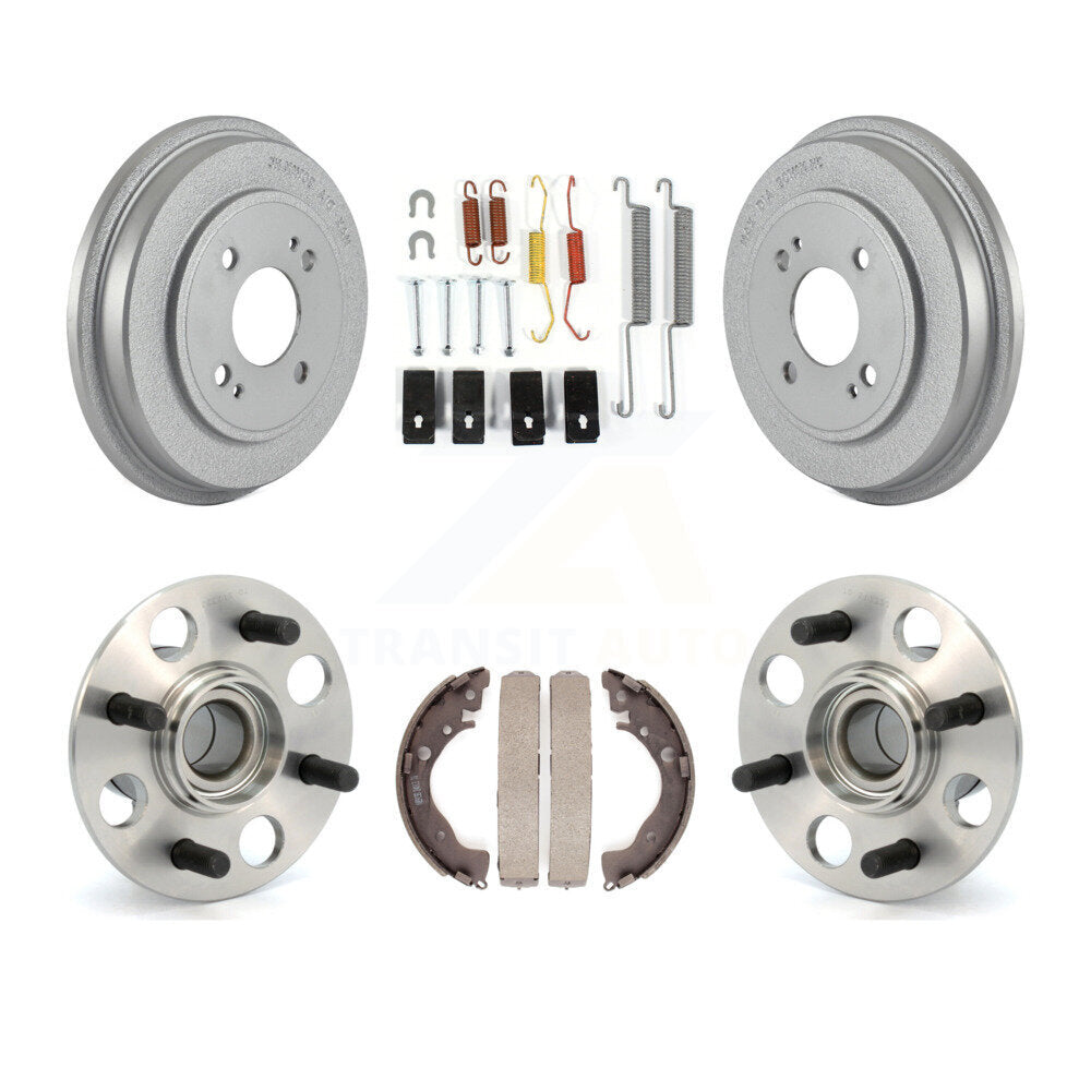 Coated Brake Drum Shoe Hardware And Hub Bearing Assembly Rear Kit For Honda Fit
