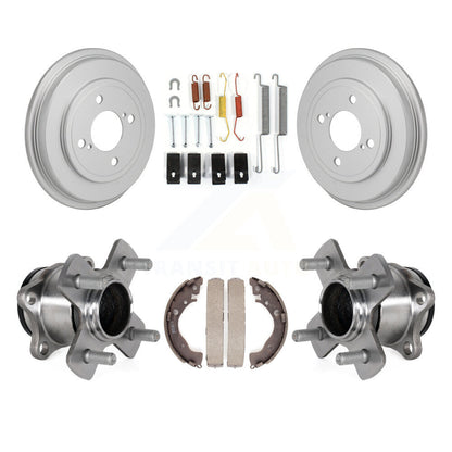 Coated Brake Drum Shoe Hardware And Hub Bearing Rear Kit For 2015-2020 Honda Fit