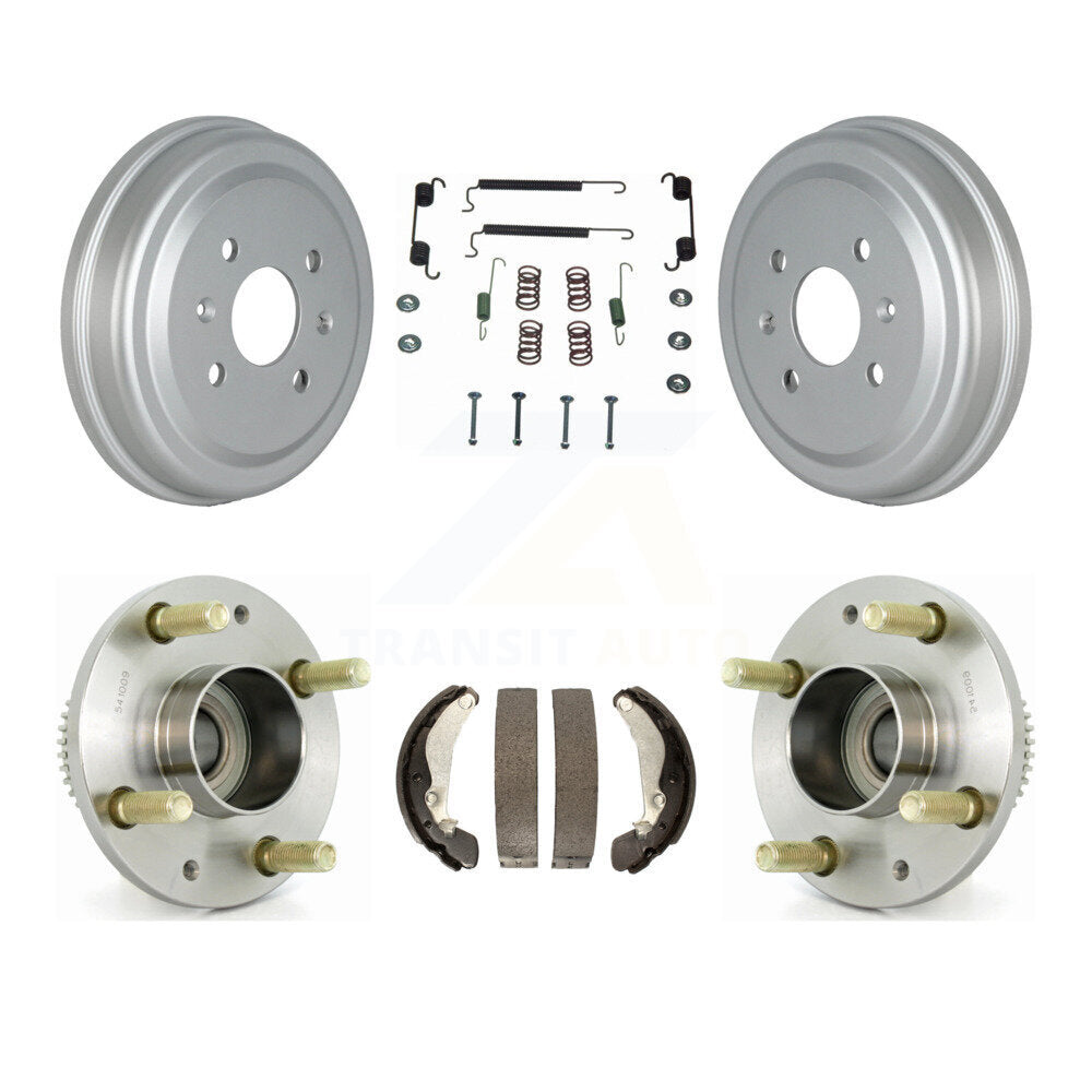 Coated Brake Drum Shoe Hardware & Hub Bearing Rear Kit For Suzuki Swift+ Pontiac