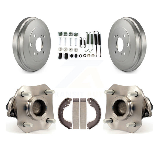 Coated Brake Drum Shoe Hardware And Wheel Hub Bearing Rear Kit For Nissan Versa