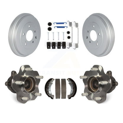 Coated Brake Drum Shoe Hardware Hub Bearing Rear Kit For 2013-2019 Nissan Sentra