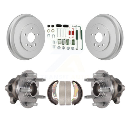 Coated Brake Drum Shoe Hardware & Hub Bearing Rear Kit For Chevrolet Trax Sonic