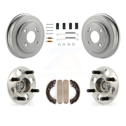 Coated Brake Drum Shoe Hardware & Hub Bearing Rear Kit For Honda Civic Acura EL