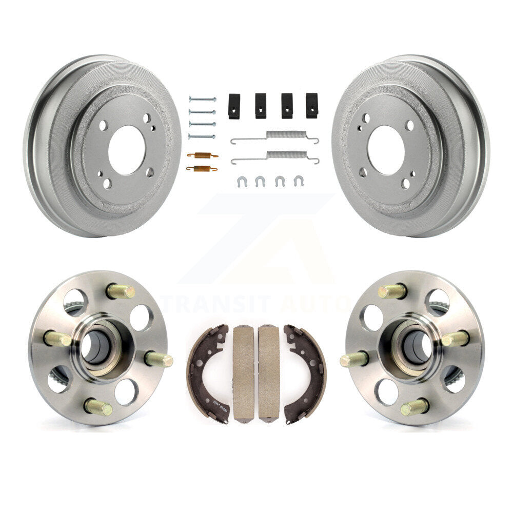 Coated Brake Drum Shoe Hardware And Wheel Hub Bearing Rear Kit For Honda Civic
