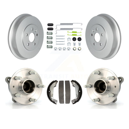 Coated Brake Drum Shoe Hardware & Hub Bearing Rear Kit For 11-12 Chevrolet Cruze