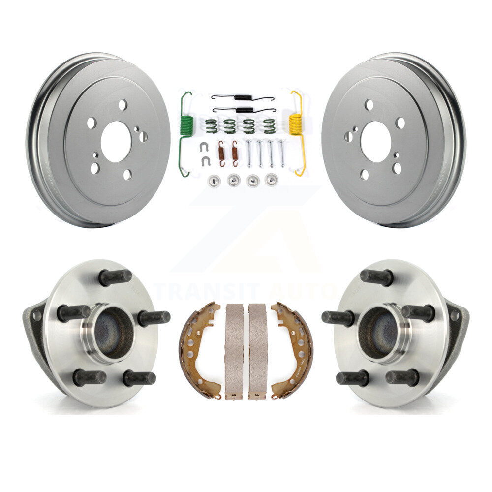 Coated Brake Drum Shoe Hardware & Hub Bearing Rear Kit For Toyota Celica Non-ABS
