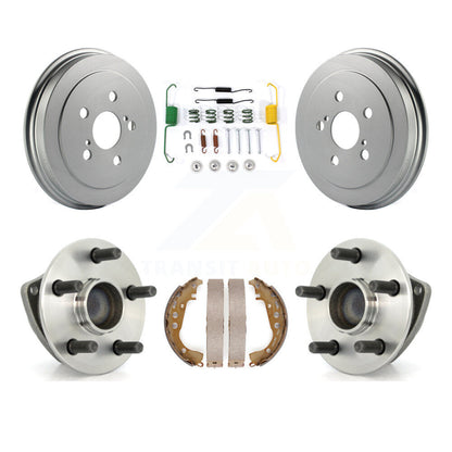 Coated Brake Drum Shoe Hardware & Hub Bearing Rear Kit For Toyota Celica Non-ABS