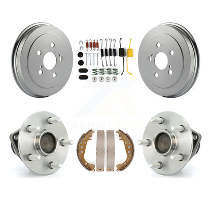 Coated Brake Drum Shoe Hardware Hub Bearing Rear Kit For 2004-2007 Toyota Prius