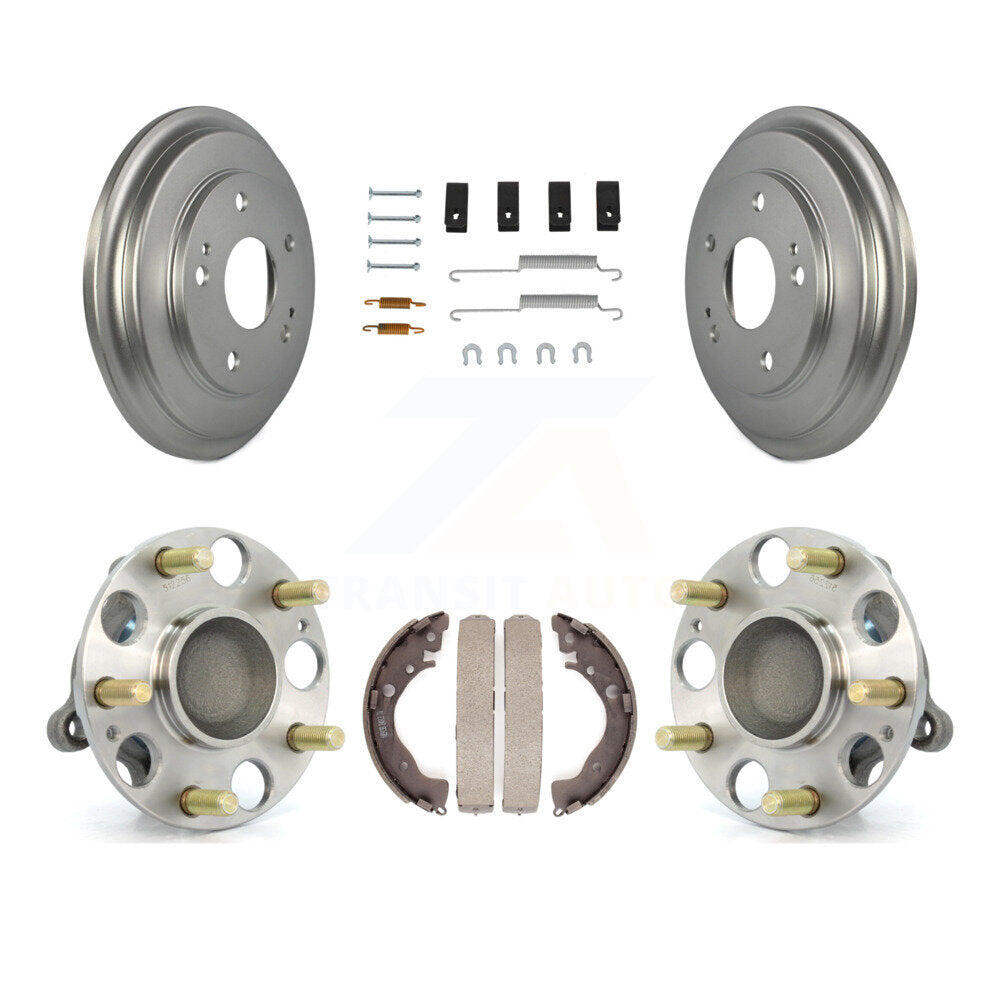 Coated Brake Drum Shoe Hardware And Wheel Hub Bearing Rear Kit For Honda Civic