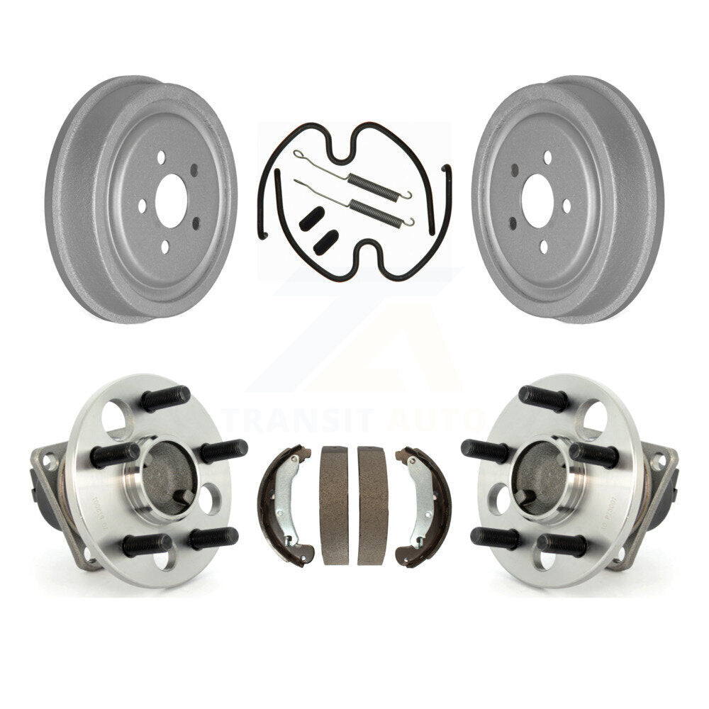 Coated Brake Drum Shoe Hardware And Hub Bearing Rear Kit For Pontiac Sunfire