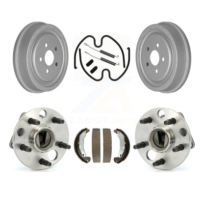 Coated Brake Drum Shoe Hardware Hub Bearing Rear Kit For Pontiac Sunfire Non-ABS