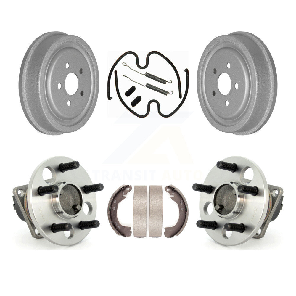 Coated Brake Drum Shoe Hardware And Hub Bearing Rear Kit For Chevrolet Cavalier