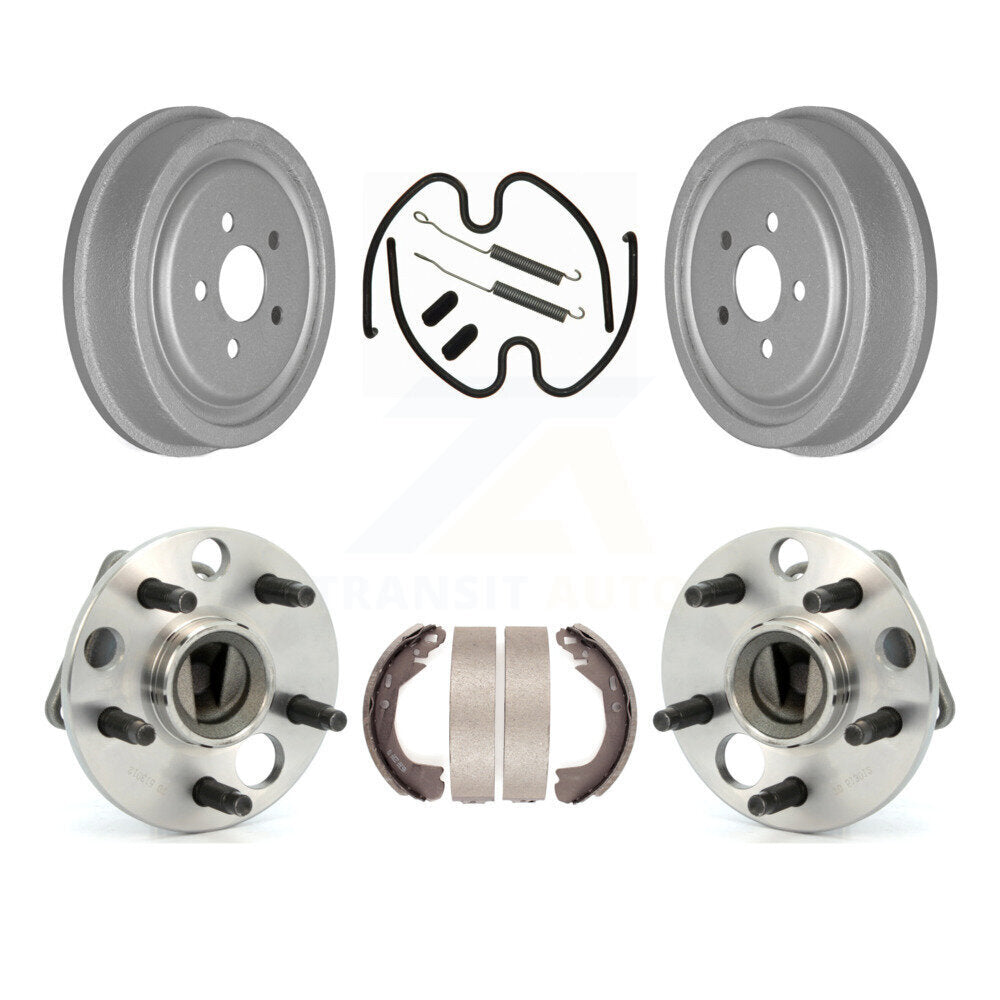 Coated Brake Drum Shoe Hardware And Hub Bearing Rear Kit For Chevrolet Cavalier