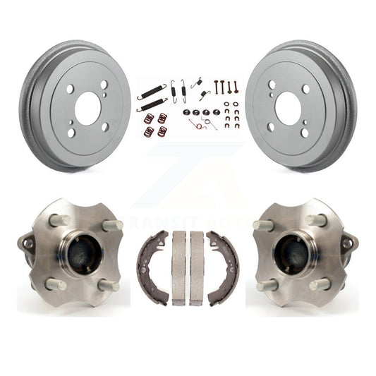 Coated Brake Drum Shoe Hardware Hub Bearing Rear Kit For Toyota Echo 4-Wheel ABS