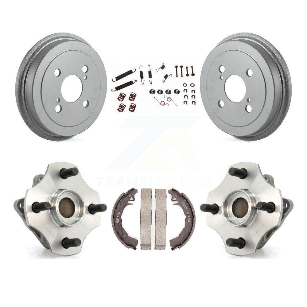 Coated Brake Drum Shoe Hardware And Hub Bearing Rear Kit For Toyota Echo Non-ABS