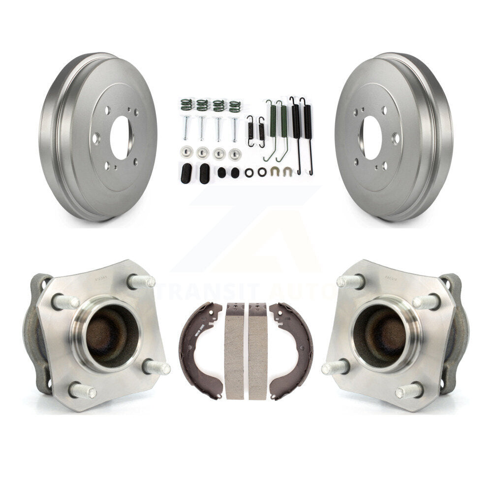 Coated Brake Drum Shoe Hardware And Wheel Hub Bearing Rear Kit For Nissan Sentra