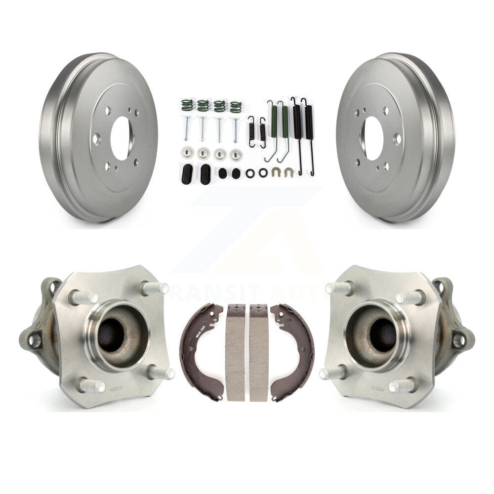 Coated Brake Drum Shoe Hardware And Wheel Hub Bearing Rear Kit For Nissan Sentra