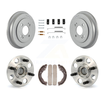 Coated Brake Drum Shoe Hardware Hub Bearing Rear Kit For 2010-2014 Honda Insight