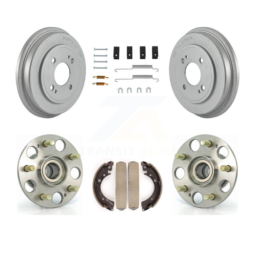 Coated Brake Drum Shoe Hardware And Wheel Hub Bearing Rear Kit For Honda Civic