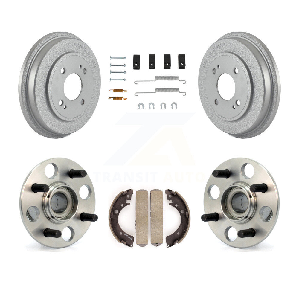 Coated Brake Drum Shoe Hardware And Wheel Hub Bearing Rear Kit For Honda Civic