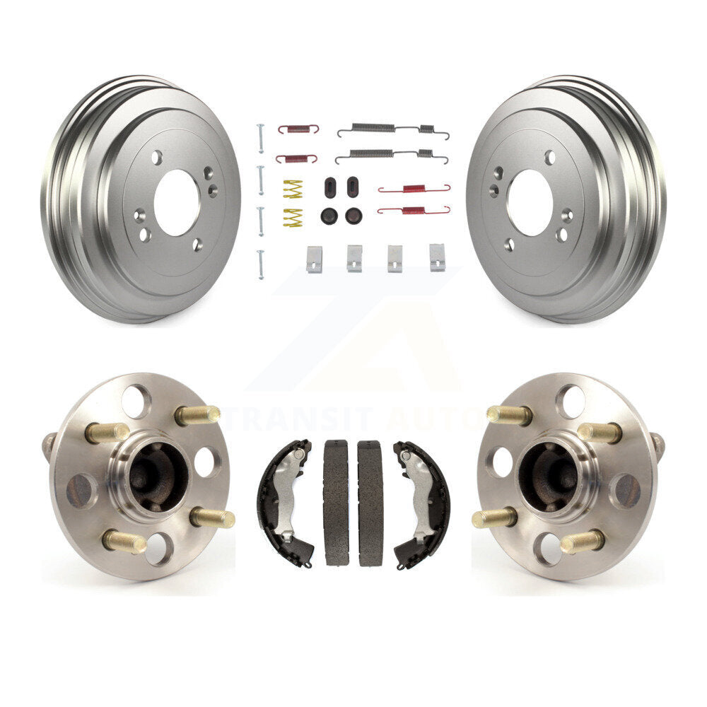 Coated Brake Drum Shoe Hardware Hub Bearing Rear Kit For Hyundai Accent Kia Rio
