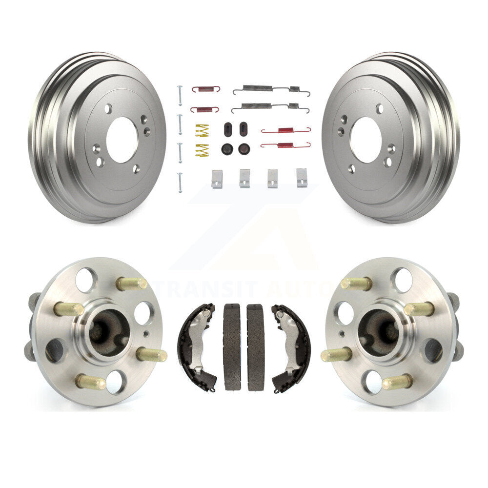 Coated Brake Drum Shoe Hardware Hub Bearing Rear Kit For Hyundai Accent Kia Rio