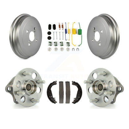Coated Brake Drum Shoe Hardware & Hub Bearing Rear Kit For Toyota Yaris Non-ABS