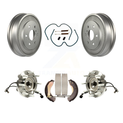 Coated Brake Drum Shoe Hardware Hub Bearing Rear Kit For Chevrolet Silverado GMC