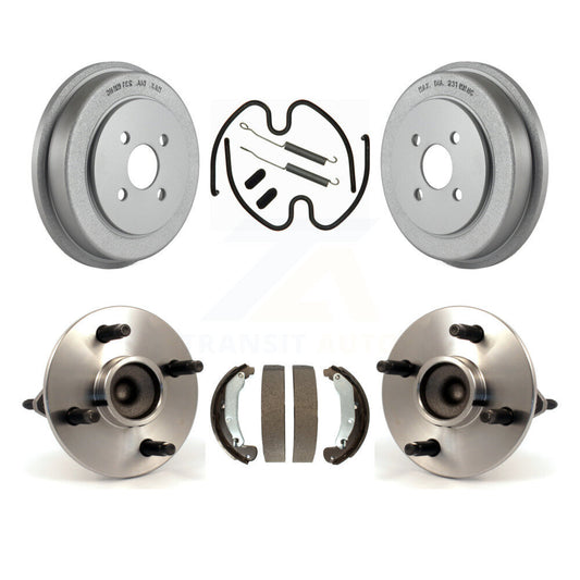 Coated Brake Drum Shoe Hardware Hub Bearing Rear Kit For Chevrolet Cobalt Saturn
