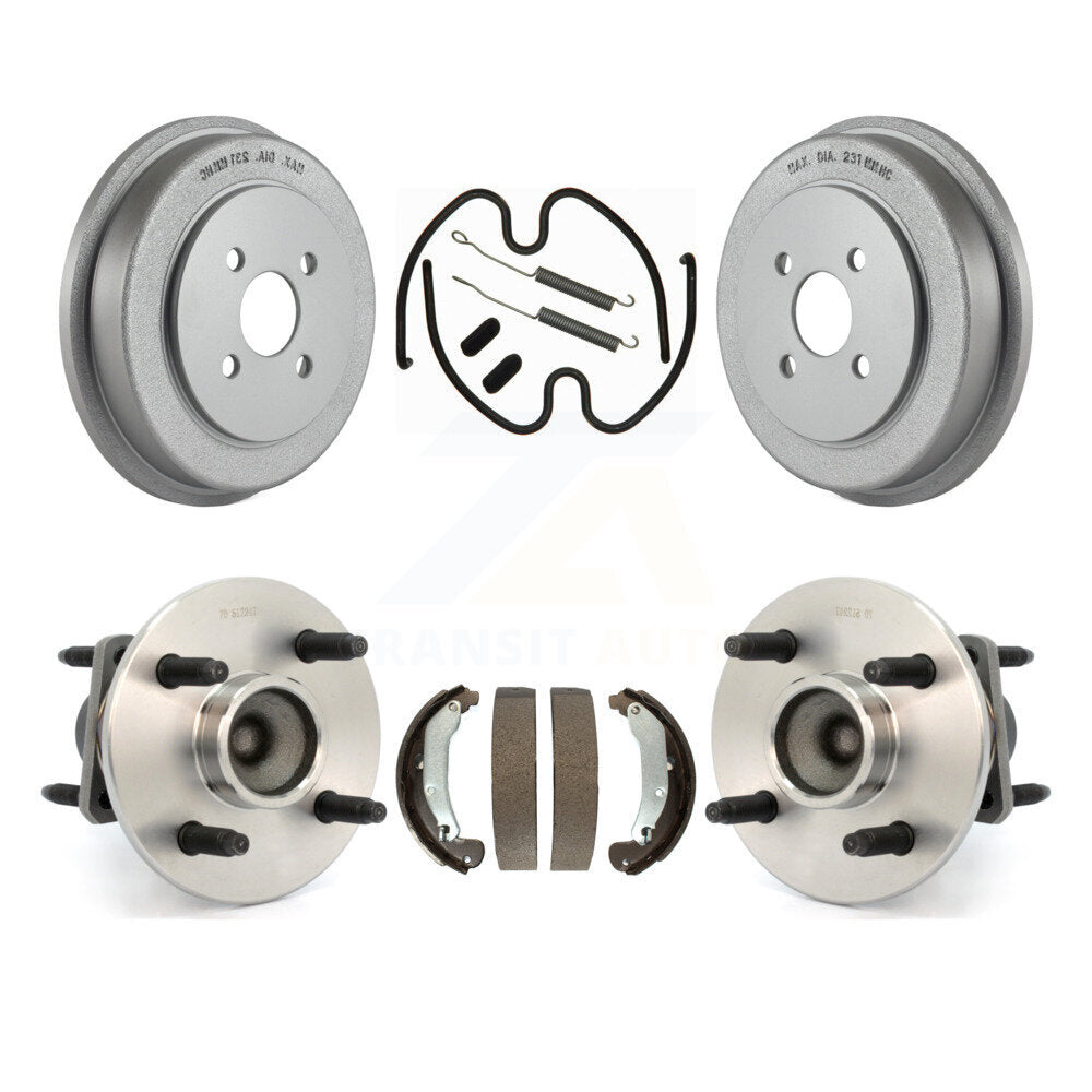 Coated Brake Drum Shoe Hardware Hub Bearing Rear Kit For Chevrolet Cobalt Saturn