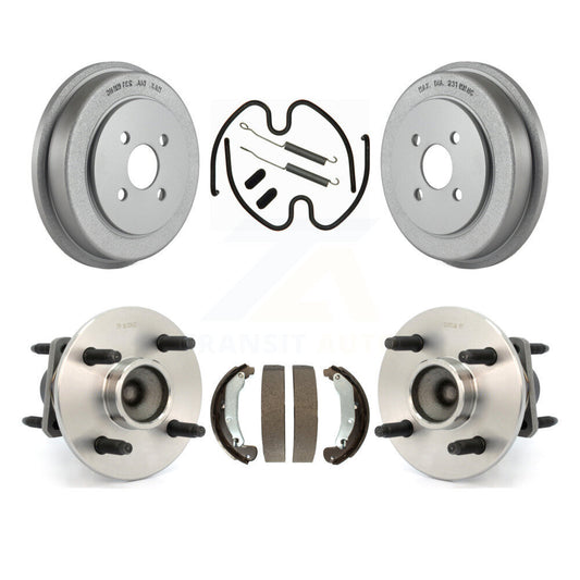 Coated Brake Drum Shoe Hardware Hub Bearing Rear Kit For Chevrolet Cobalt Saturn