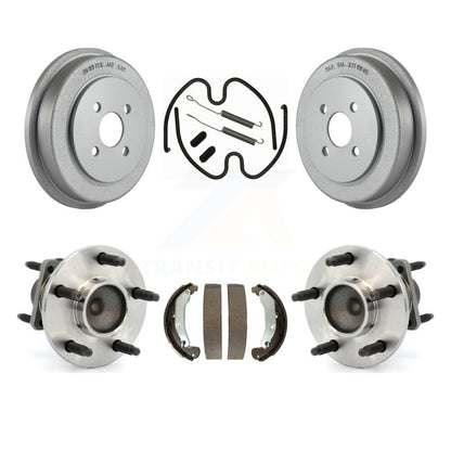 Coated Brake Drum Shoe Hardware And Hub Bearing Rear Kit For Saturn Ion Pontiac