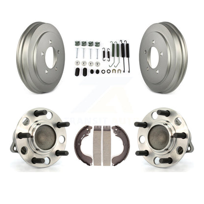 Coated Brake Drum Shoe Hardware & Hub Bearing Rear Kit For Jeep Patriot Compass