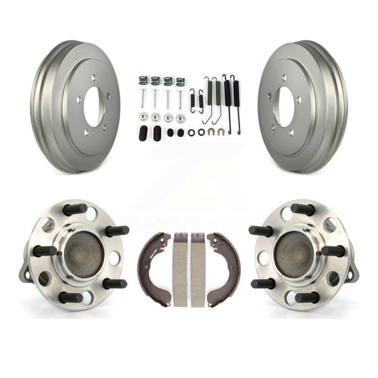 Coated Brake Drum Shoe Hardware & Hub Bearing Rear Kit For Jeep Patriot Compass