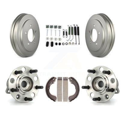 Coated Brake Drum Shoe Hardware & Hub Bearing Rear Kit For Jeep Patriot Compass