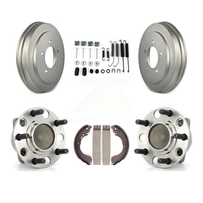 Coated Brake Drum Shoe Hardware & Hub Bearing Rear Kit For Dodge Caliber Avenger