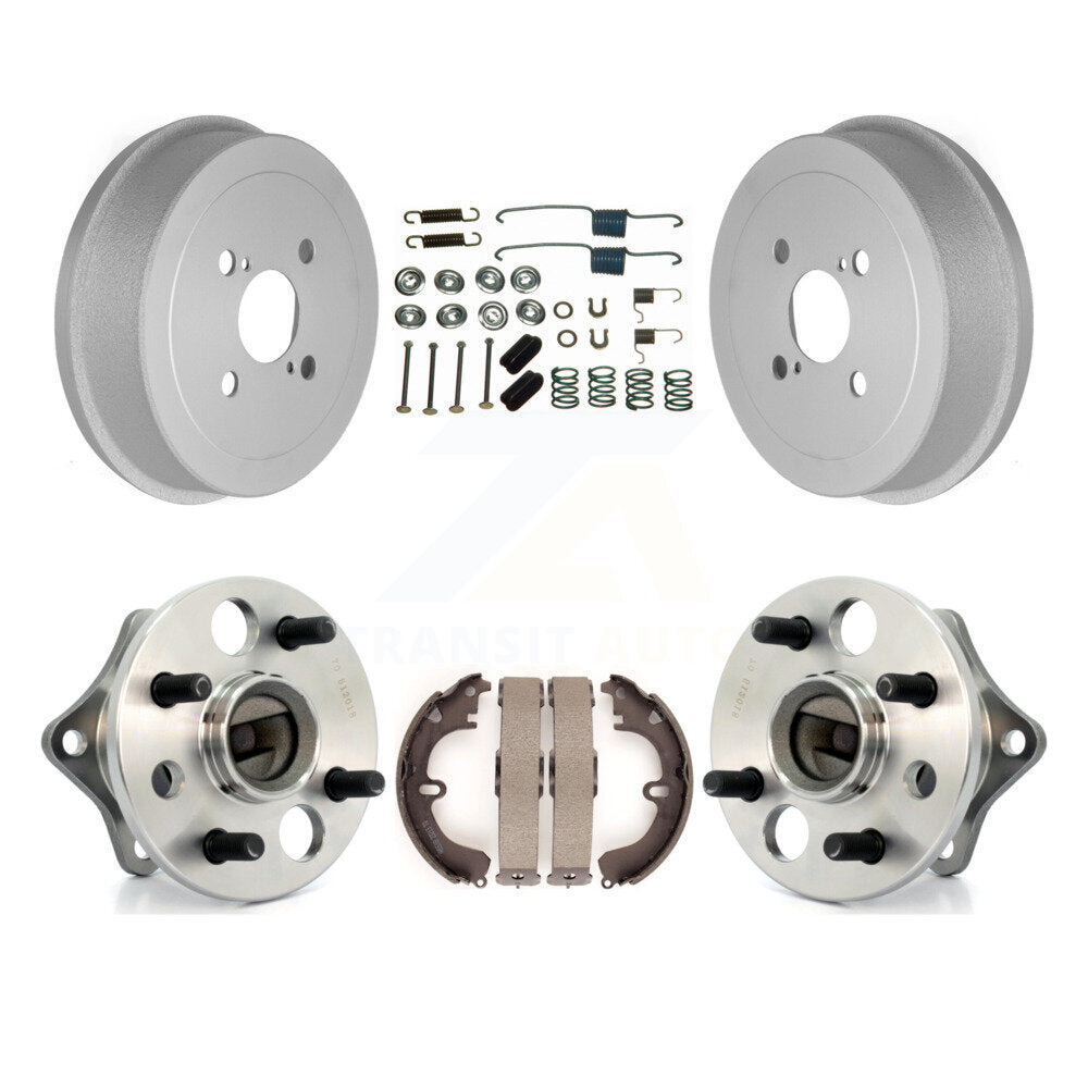 Coated Brake Drum Shoe Hardware Hub Bearing Rear Kit For Toyota Corolla Non-ABS