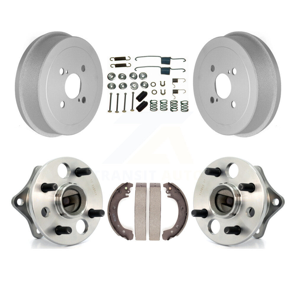Coated Brake Drum Shoe Hardware Hub Bearing Rear Kit For Toyota Corolla Non-ABS