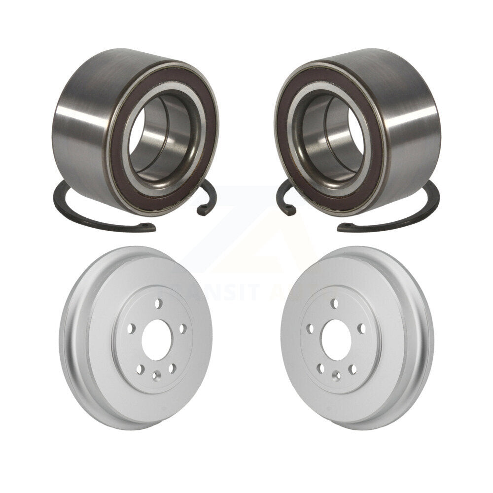 Coated Brakes Drum And Wheel Bearing Rear Kit For 2013-2022 Chevrolet Trax AWD
