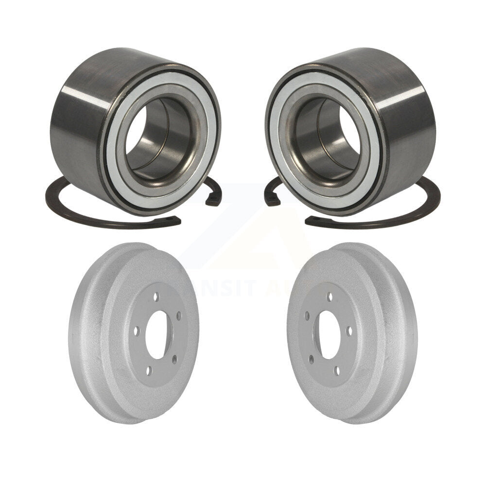 Coated Brakes Drum And Bearing Rear Kit For Ford Escape Mazda Tribute Mercury