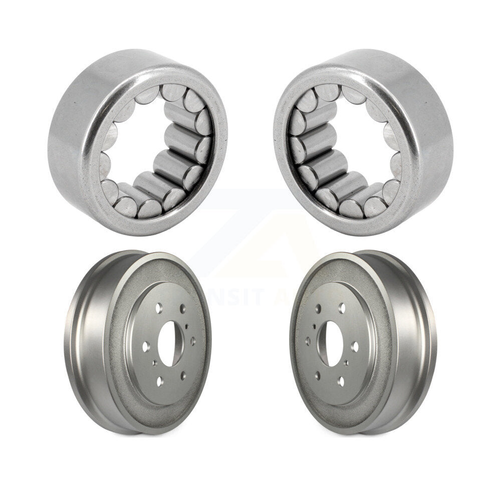 Coated Brakes Drum And Bearing Rear Kit For Chevrolet GMC Silverado 1500 Sierra