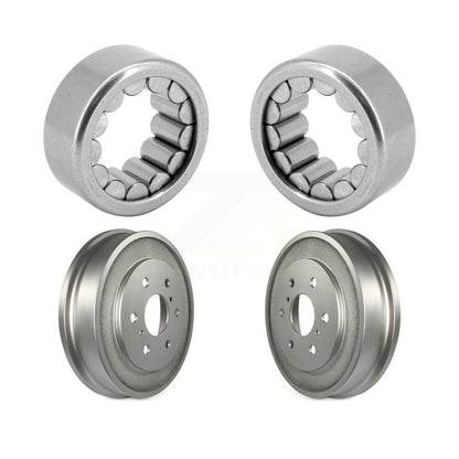 Coated Brakes Drum And Bearing Rear Kit For Chevrolet GMC Silverado 1500 Sierra