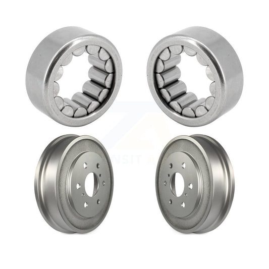 Coated Brakes Drum And Bearing Rear Kit For Chevrolet GMC Silverado 1500 Sierra