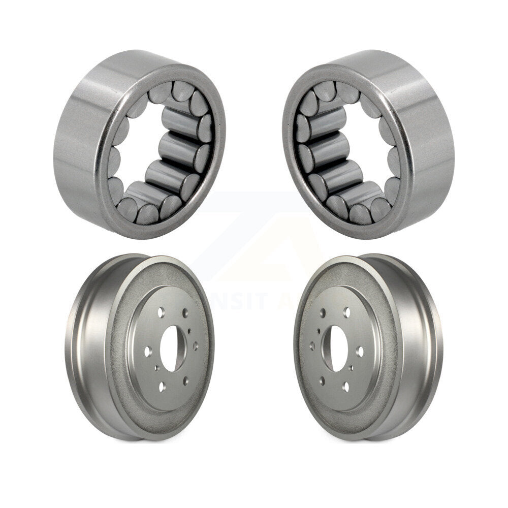 Coated Brakes Drum And Bearing Rear Kit For Chevrolet GMC Silverado 1500 Sierra