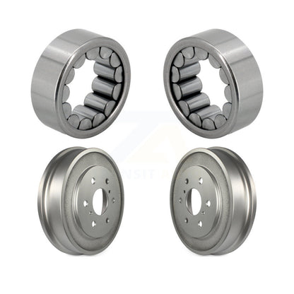 Coated Brakes Drum And Bearing Rear Kit For Chevrolet GMC Silverado 1500 Sierra